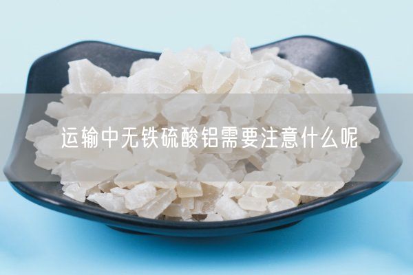 運輸中無鐵硫酸鋁需要注意什么呢(圖5)