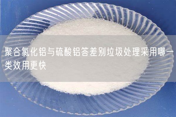 聚合氯化鋁與硫酸鋁答差別垃圾處理采用哪一類效用更快(圖8)