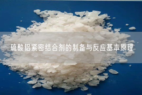 硫酸鋁緊密結(jié)合劑的制備與反應(yīng)基本原理(圖8)