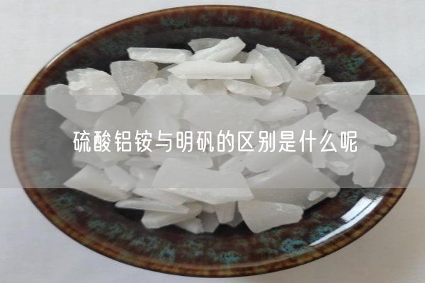 硫酸鋁銨與明礬的區(qū)別是什么呢(圖3)