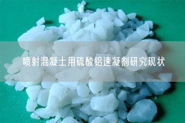 噴射混凝土用硫酸鋁速凝劑研究現(xiàn)狀(圖10)