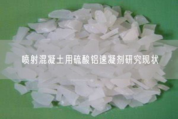 噴射混凝土用硫酸鋁速凝劑研究現(xiàn)狀(圖9)