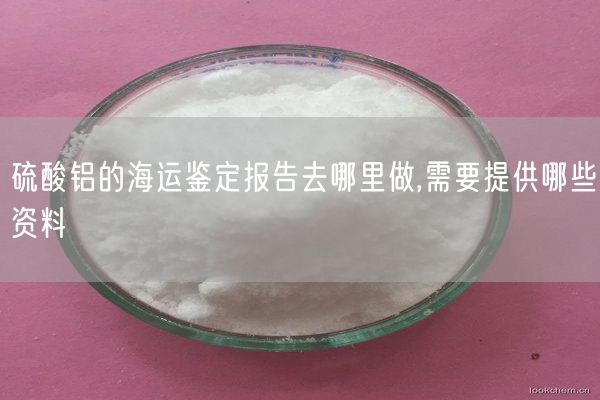 硫酸鋁的海運(yùn)鑒定報(bào)告去哪里做,需要提供哪些資料(圖3)