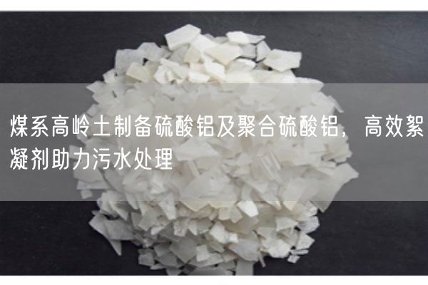 煤系高嶺土制備硫酸鋁及聚合硫酸鋁，高效絮凝劑助力污水處理(圖1)
